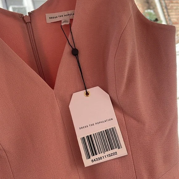Dress The Population - Sandra - Blush Pink Dress - Medium - Picture 9 of 16